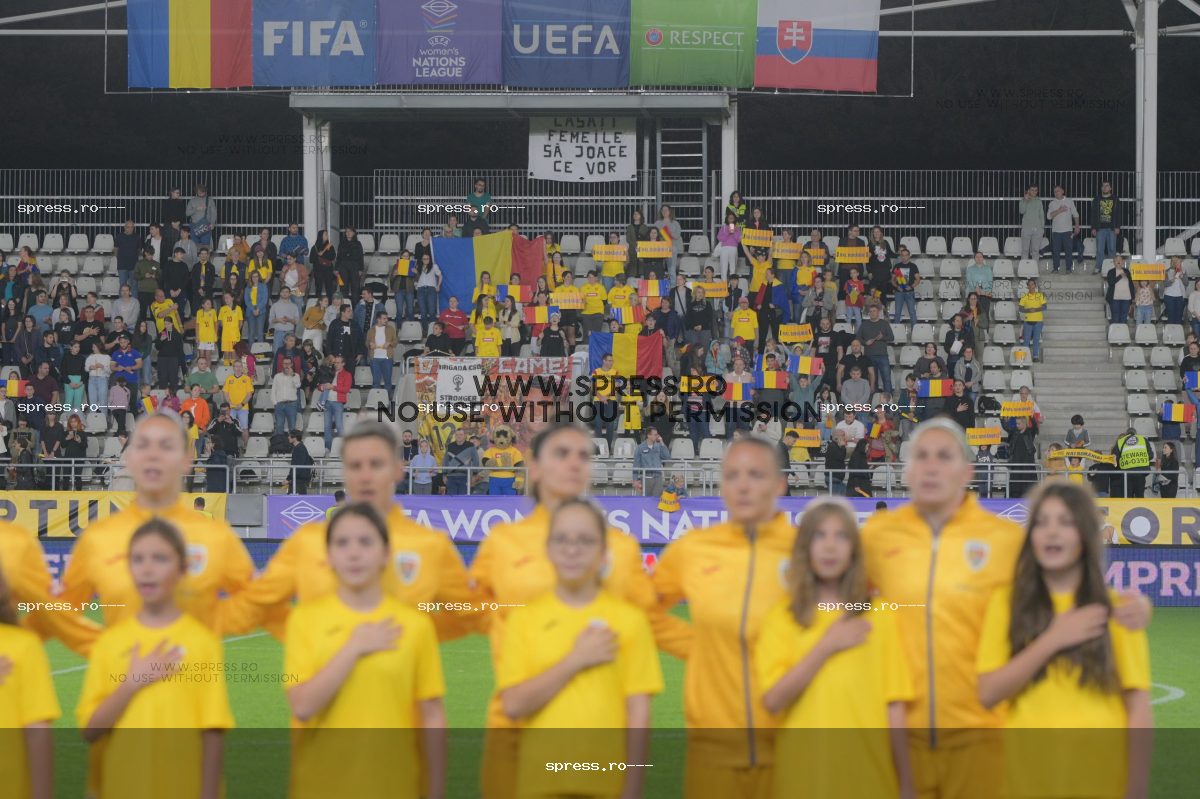 meciul de fotbal dintre Romania si Slovacia din 27.10.2023, contand pentru Women's Uefa Nations League, Bucuresti, Romania — unu vs doi — 12 Dec 2025 — a1
