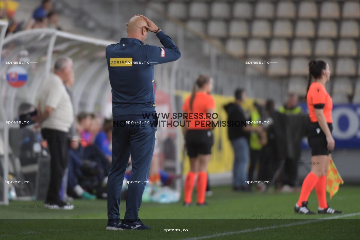 meciul de fotbal dintre Romania si Slovacia din 27.10.2023, contand pentru Women's Uefa Nations League, Bucuresti, Romania — trei vs patru — 12 Dec 2026 — a2